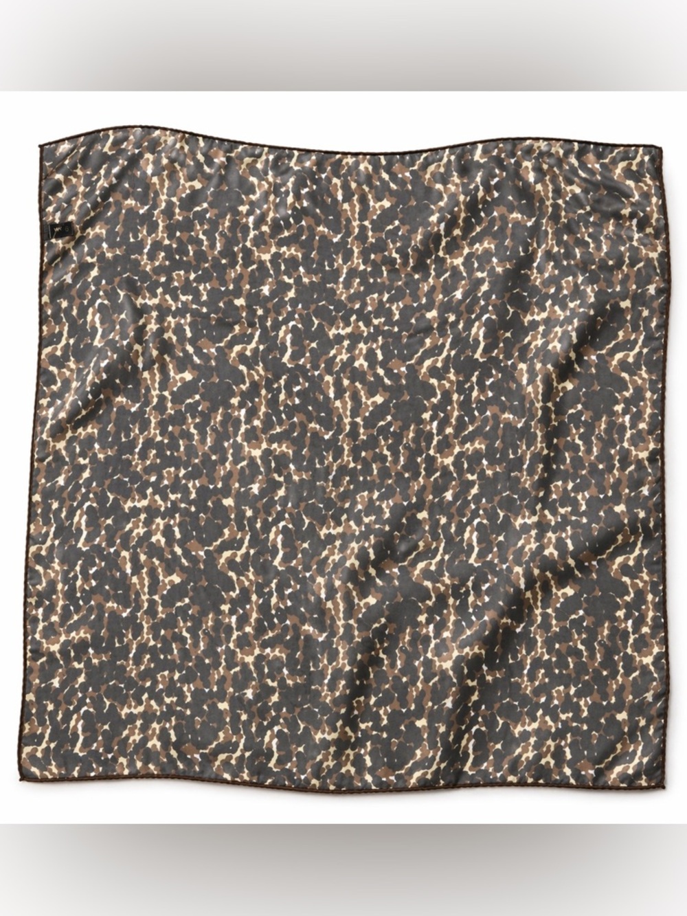 Ben Goodman Vintage Square Scarf Lightweight Leopard Print Accessory